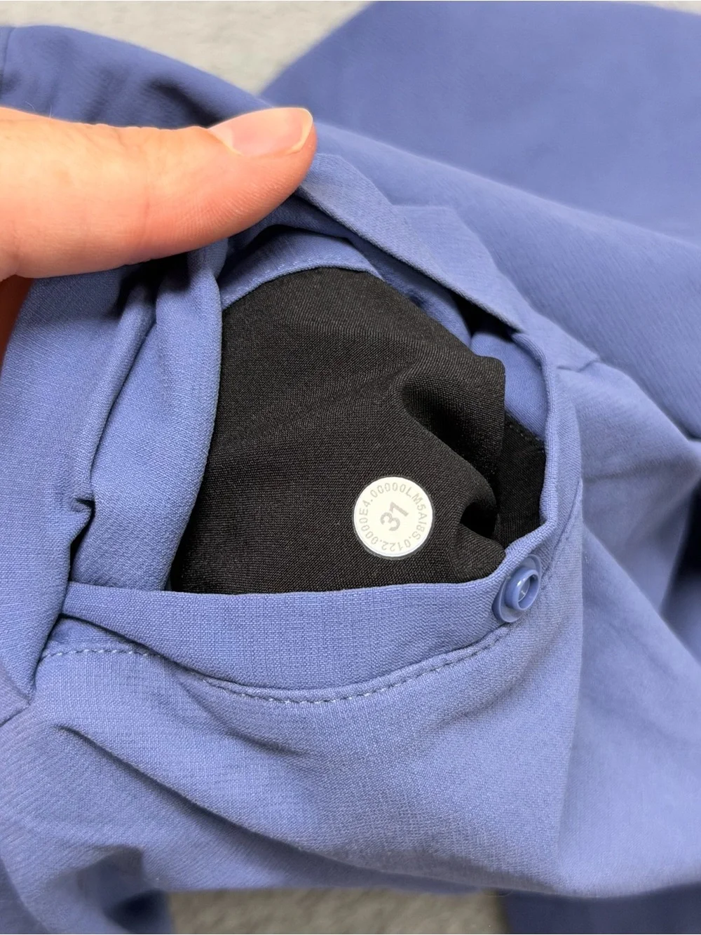 Lululemon Commission Golf Pants Water Drop Blue Performance Stretch Mens 31x31